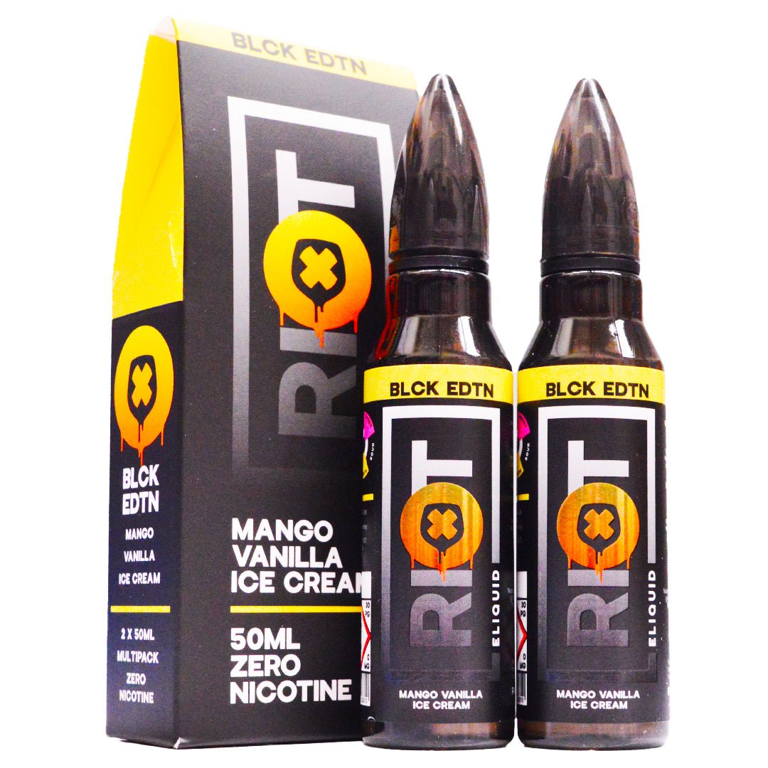 Mango Vanilla Ice Cream 100ml Shortfill E-liquid By Riot Squad - Prime Vapes UK