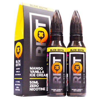 Mango Vanilla Ice Cream 100ml Shortfill E-liquid By Riot Squad - Prime Vapes UK