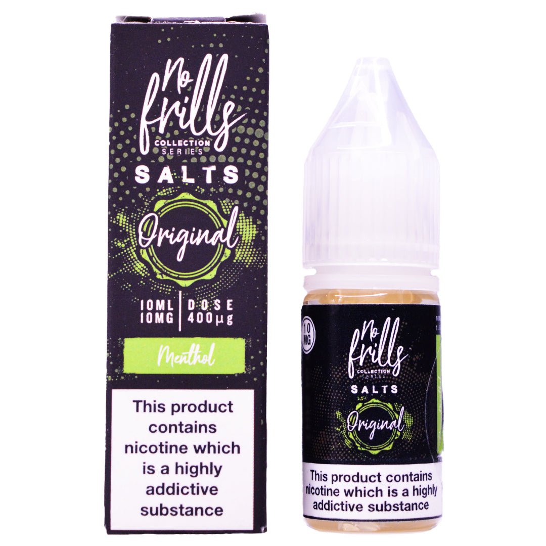 Menthol 10ml Nic Salt By No Frills - Prime Vapes UK
