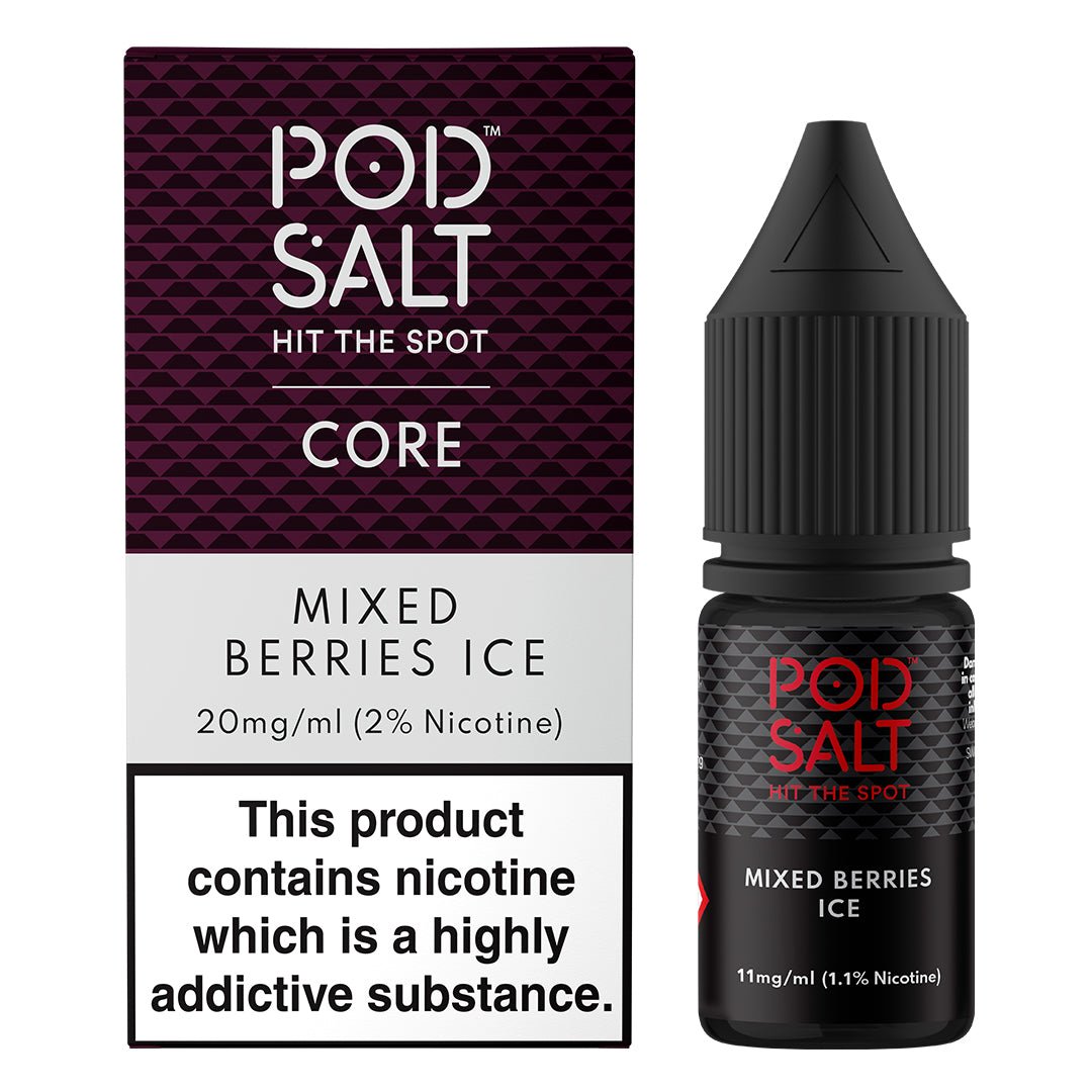 Mixed Berries Ice 10ml Nic Salt By Pod Salt - Prime Vapes UK