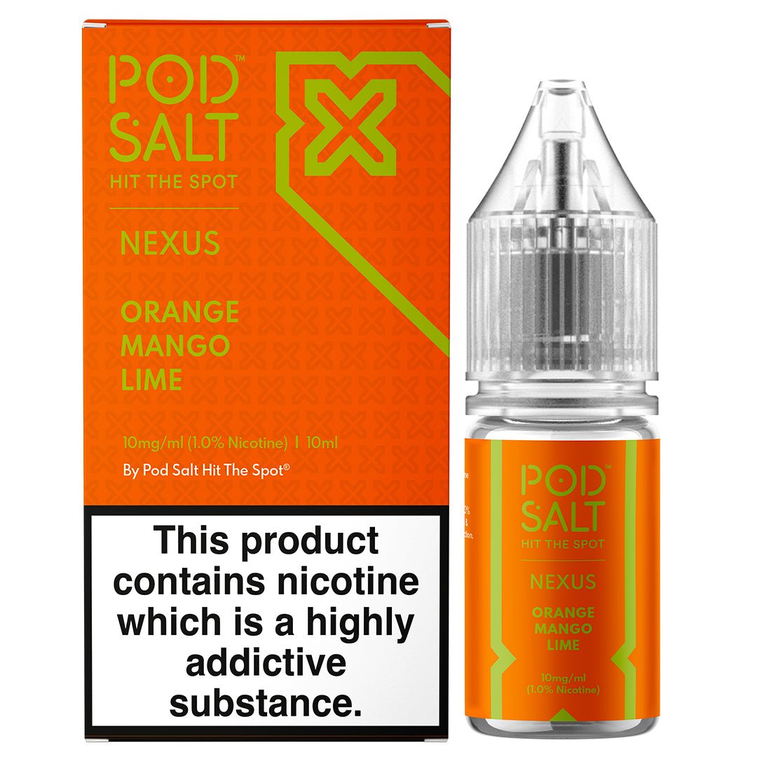 Orange Mango Lime 10ml Nic Salt By Pod Salt Nexus - Prime Vapes UK