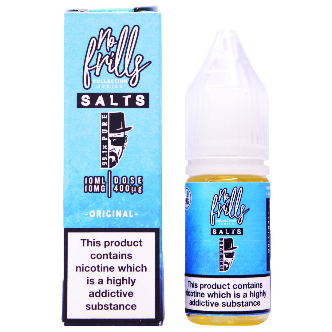 Original 10ml Nic Salt By No Frills 99.1% Pure - Prime Vapes UK