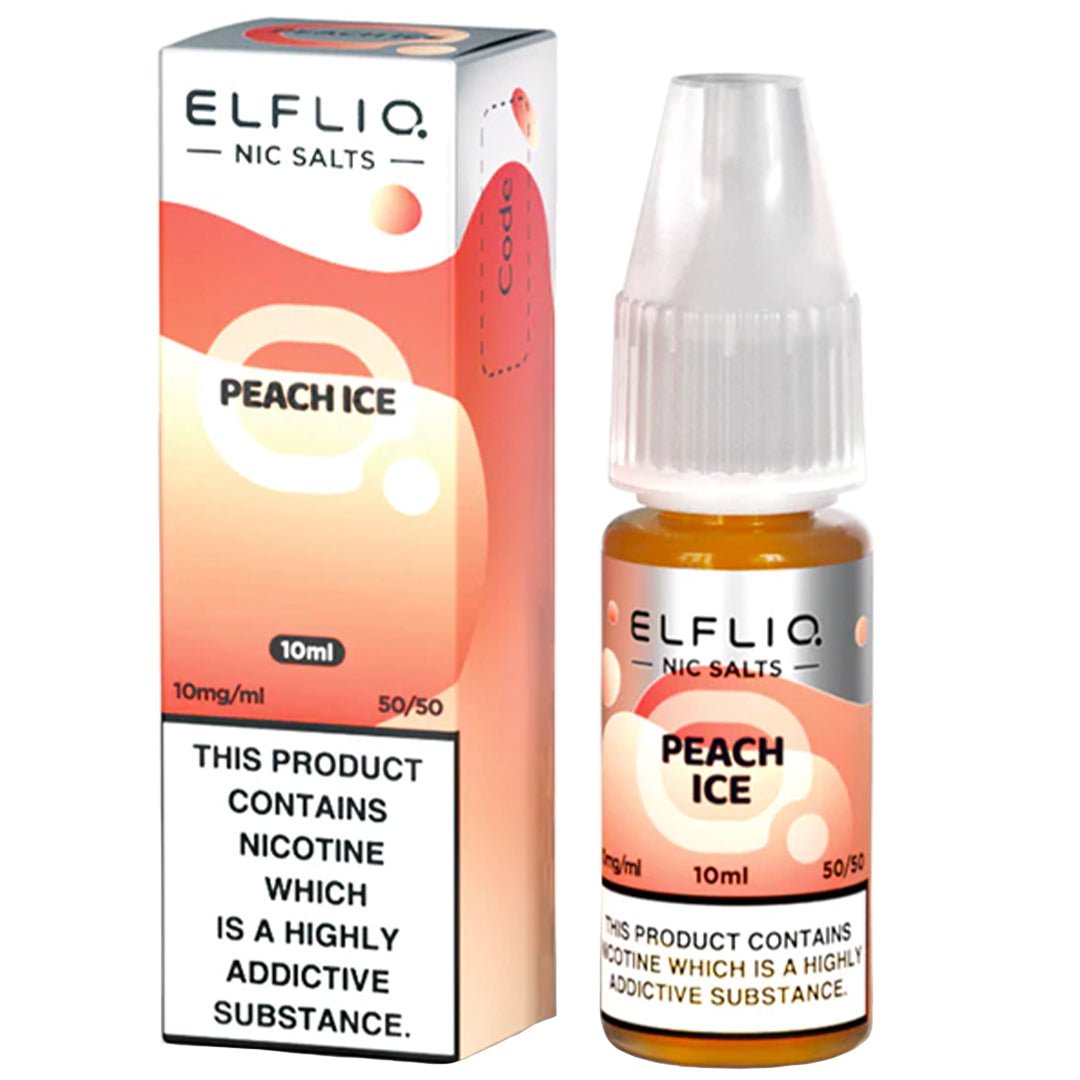 Peach Ice 10ml Nic Salt By Elf Bar Elfliq - Prime Vapes UK