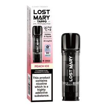 Peach Ice Tappo Pre-filled Pod by Lost Mary - Prime Vapes UK