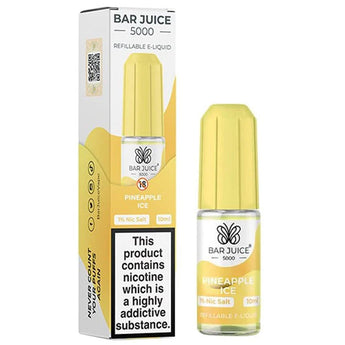 Pineapple Ice 10ml Nic Salt E-liquid By Bar Juice 5000 - Prime Vapes UK