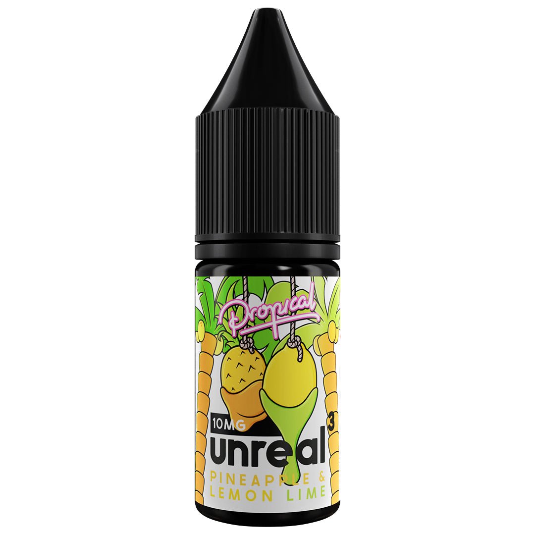 Pineapple Lemon & Lime 10ml Nic Salt E-liquid By Unreal 3 - Prime Vapes UK