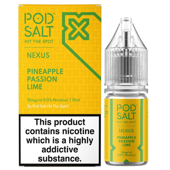 Pineapple Passion Lime 10ml Nic Salt By Pod Salt Nexus - Prime Vapes UK