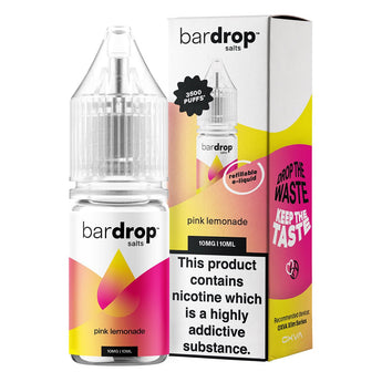 Pink Lemonade 10ml Nic Salt By Bar Drop Salts - Prime Vapes UK