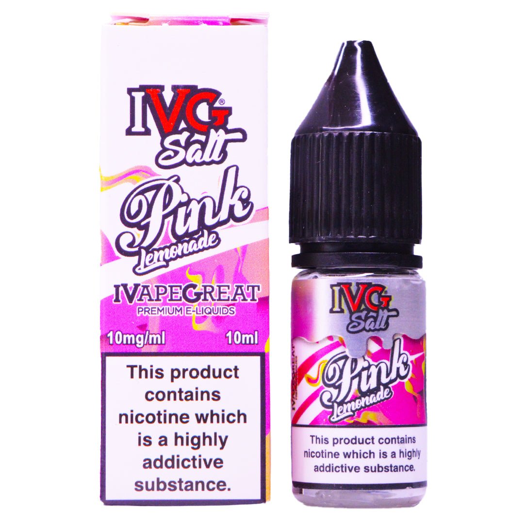 Pink Lemonade 10ml Nic Salt By IVG - Prime Vapes UK
