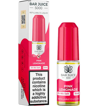 Pink Lemonade 10ml Nic Salt E-liquid By Bar Juice 5000 - Prime Vapes UK