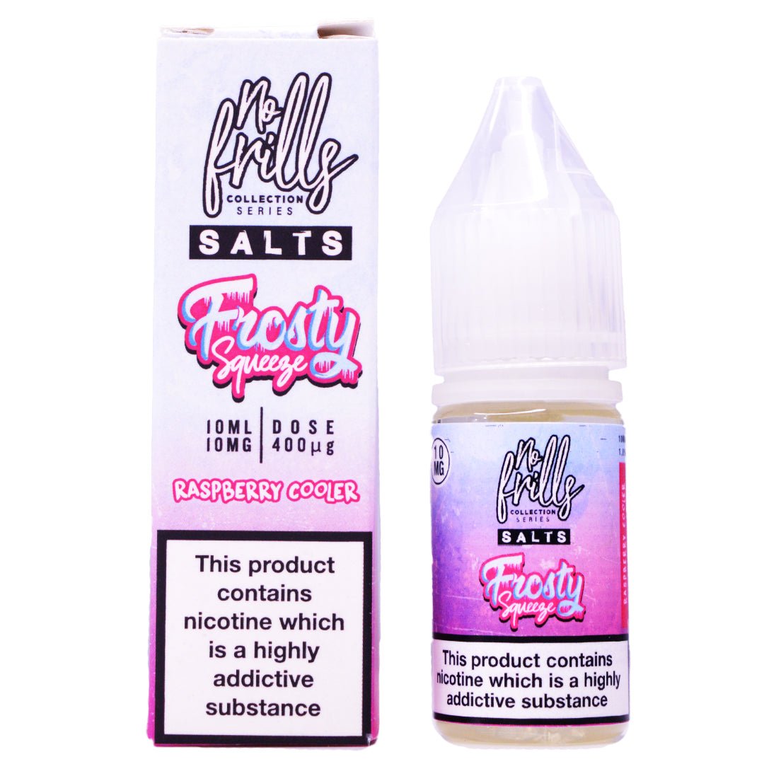 Raspberry Cooler 10ml Nic Salt By No Frills Frosty Squeeze - Prime Vapes UK