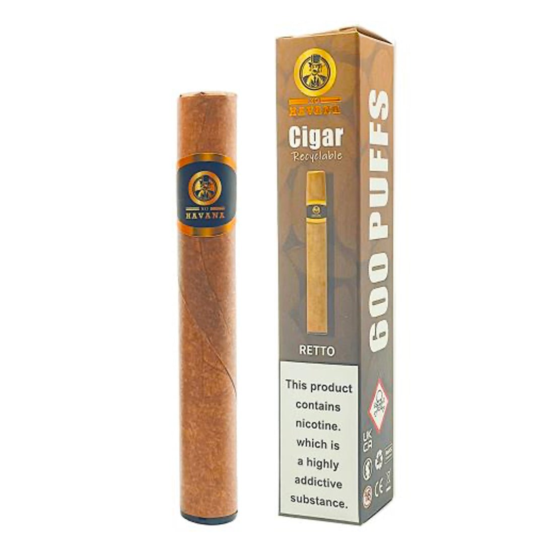 Retto Disposable Cigar Vape by XO Havana - Prime Vapes UK