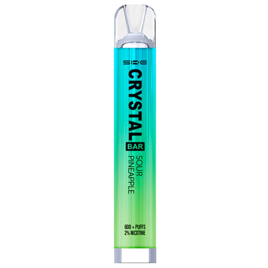 Sour Pineapple Ice Disposable Vape By Crystal Bar - Prime Vapes UK