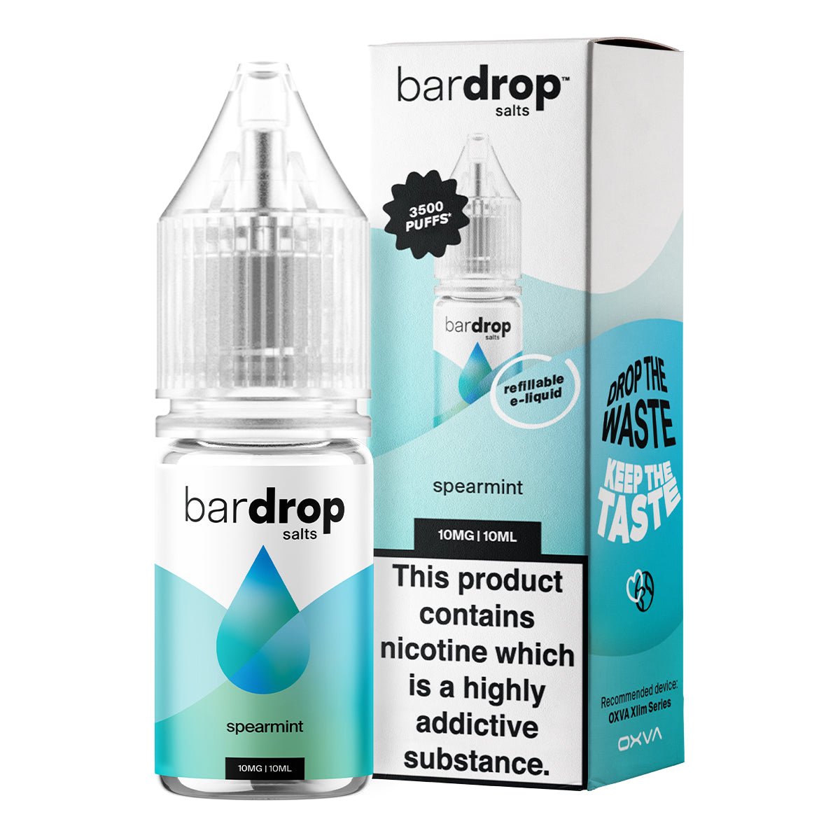 Spearmint 10ml Nic Salt By Bar Drop Salts - Prime Vapes UK