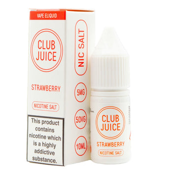 Strawberry 10ml Nic Salt By Club Juice - Prime Vapes UK