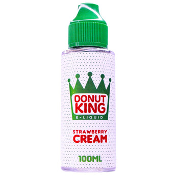 Strawberry Cream Donut 100ml Shortfill E-liquid By Donut King - Prime Vapes UK