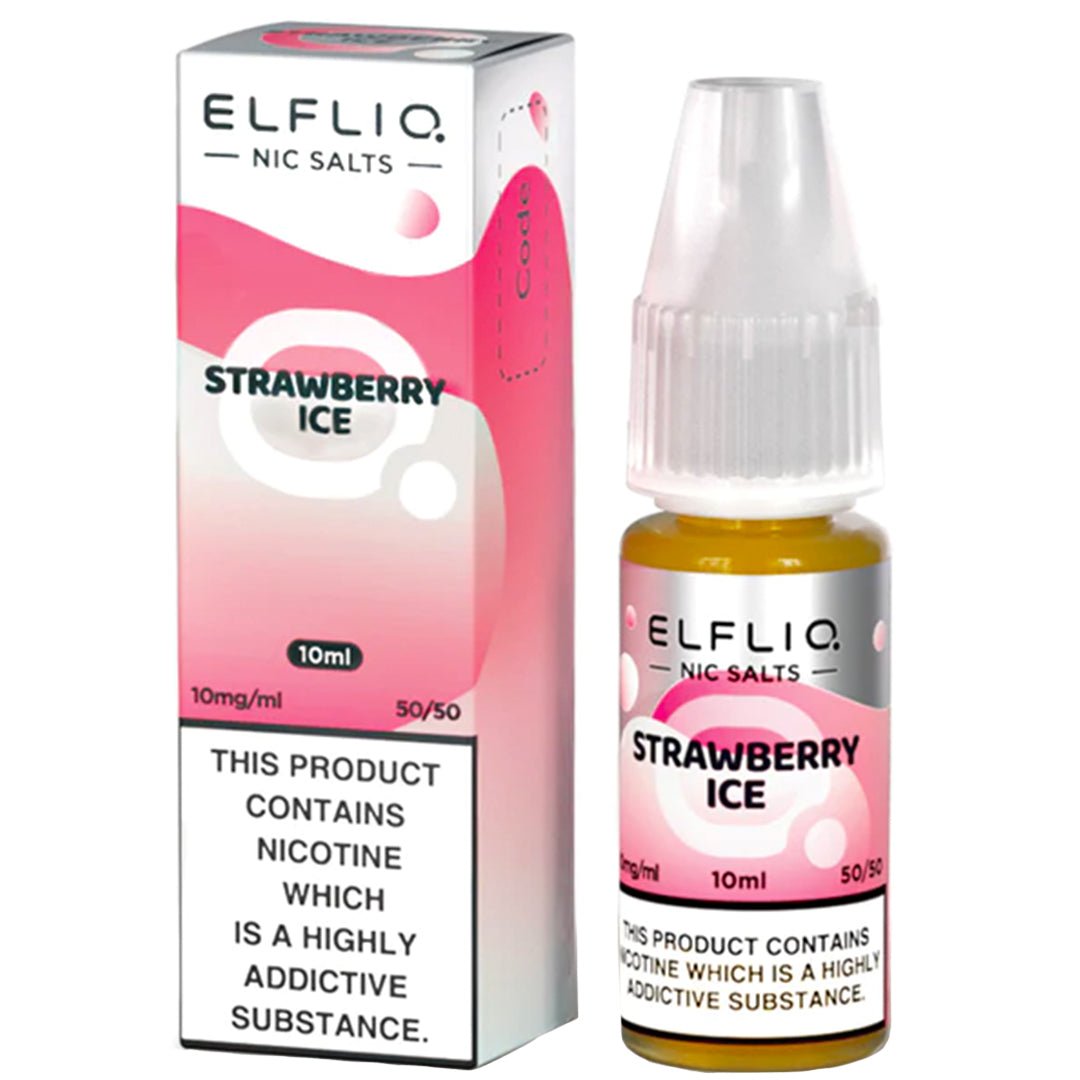Strawberry Ice 10ml Nic Salt By Elf Bar Elfliq - Prime Vapes UK