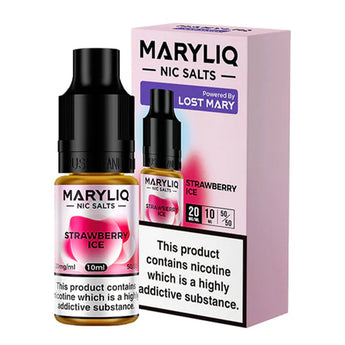 Strawberry Ice 10ml Nic Salt E-liquid By MaryLiq - Prime Vapes UK