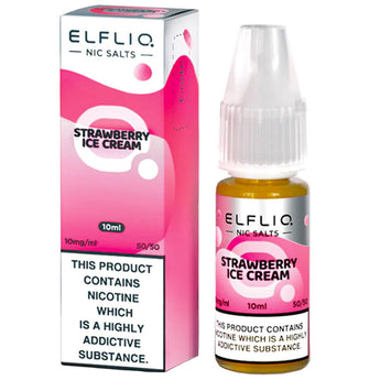 Strawberry Ice-Cream 10ml Nic Salt By Elf Bar Elfliq - Prime Vapes UK