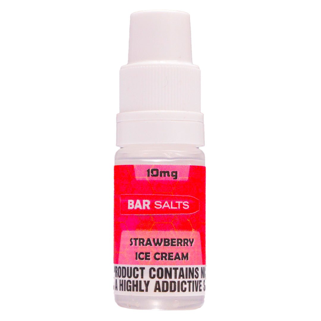 Strawberry Ice Cream 10ml Nic Salt E-liquid By Bar Salts - Prime Vapes UK