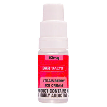 Strawberry Ice Cream 10ml Nic Salt E-liquid By Bar Salts - Prime Vapes UK
