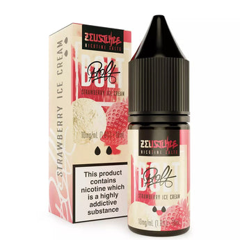 Strawberry Ice-Cream 10ml Nic Salt E-liquid By Zeus Juice Bolt - Prime Vapes UK