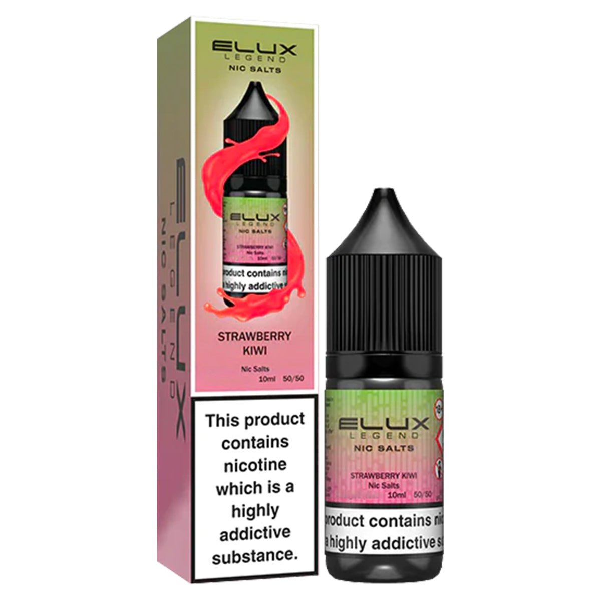 Strawberry Kiwi 10ml Nic Salt E-liquid By Elux Legend - Prime Vapes UK