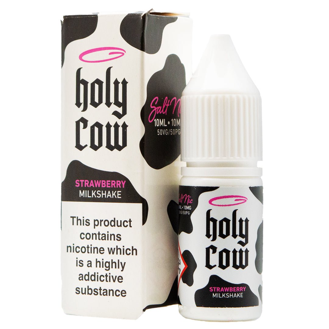 Strawberry Milkshake 10ml Nic Salt By Holy Cow - Prime Vapes UK