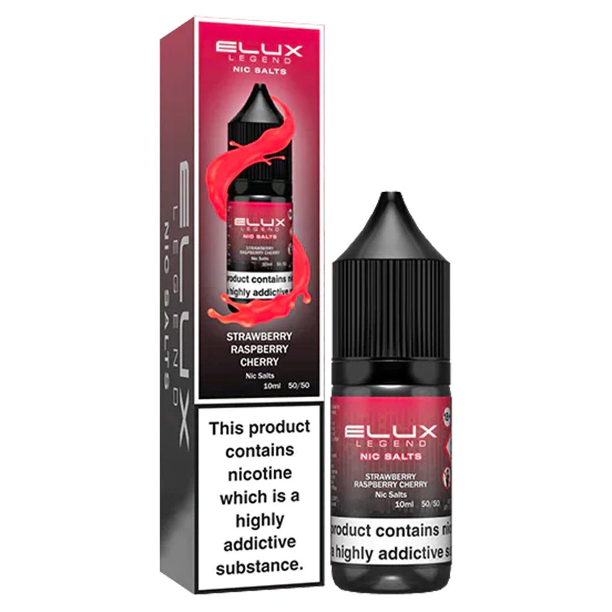 Strawberry Raspberry Cherry 10ml Nic Salt E-liquid By Elux Legend ...