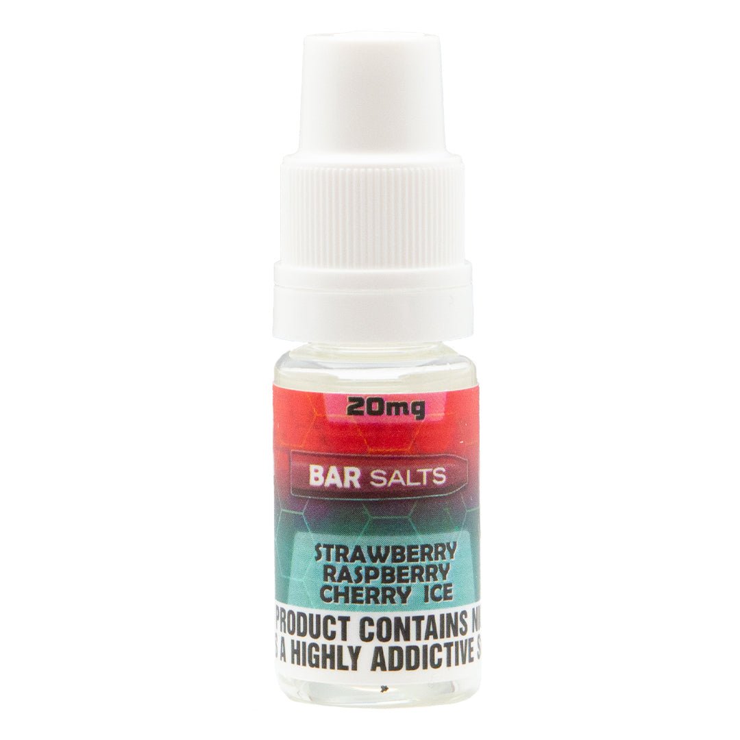 Strawberry Raspberry Cherry Ice 10ml Nic Salt E-liquid By Bar Salts - Prime Vapes UK