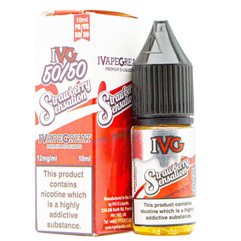 Strawberry Sensation 10ml E Liquid By IVG - Prime Vapes UK