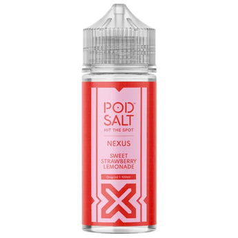 Sweet Strawberry Lemonade 100ml Shortfill By Pod Salt Nexus - Prime Vapes UK