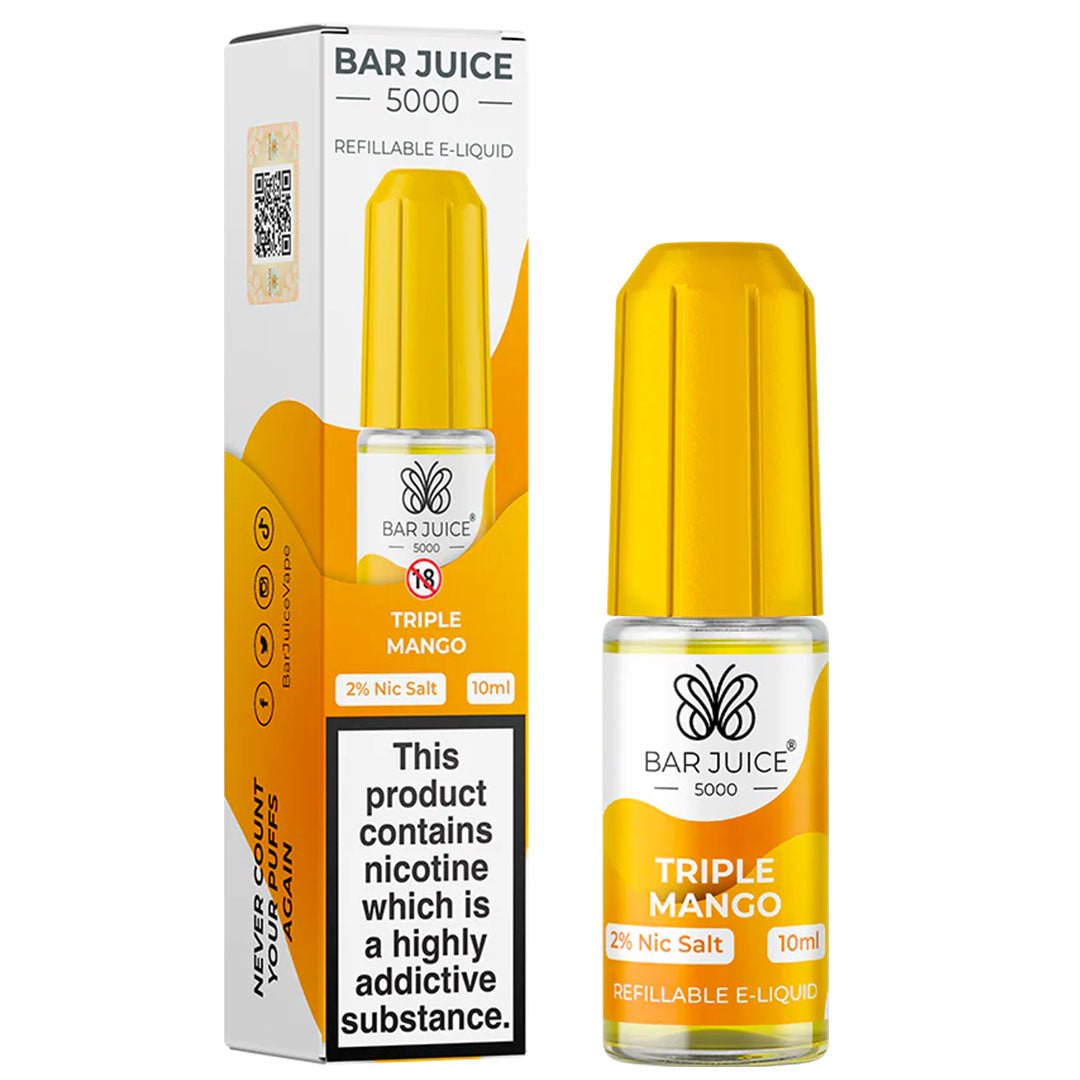 Triple Mango 10ml Nic Salt E-liquid By Bar Juice 5000 - Prime Vapes UK