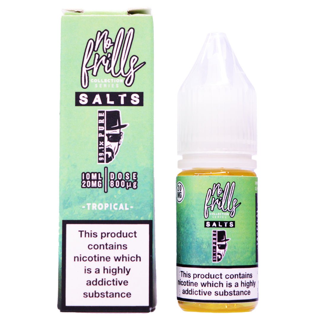 Tropical 10ml Nic Salt By No Frills 99.1% Pure Prime Vapes UK Tropical 10ml Nic Salt By No Frills 99.1% Pure Prime Vapes UK