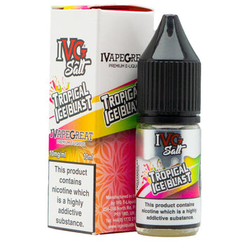 Tropical Ice Blast 10ml Nic Salt By IVG - Prime Vapes UK
