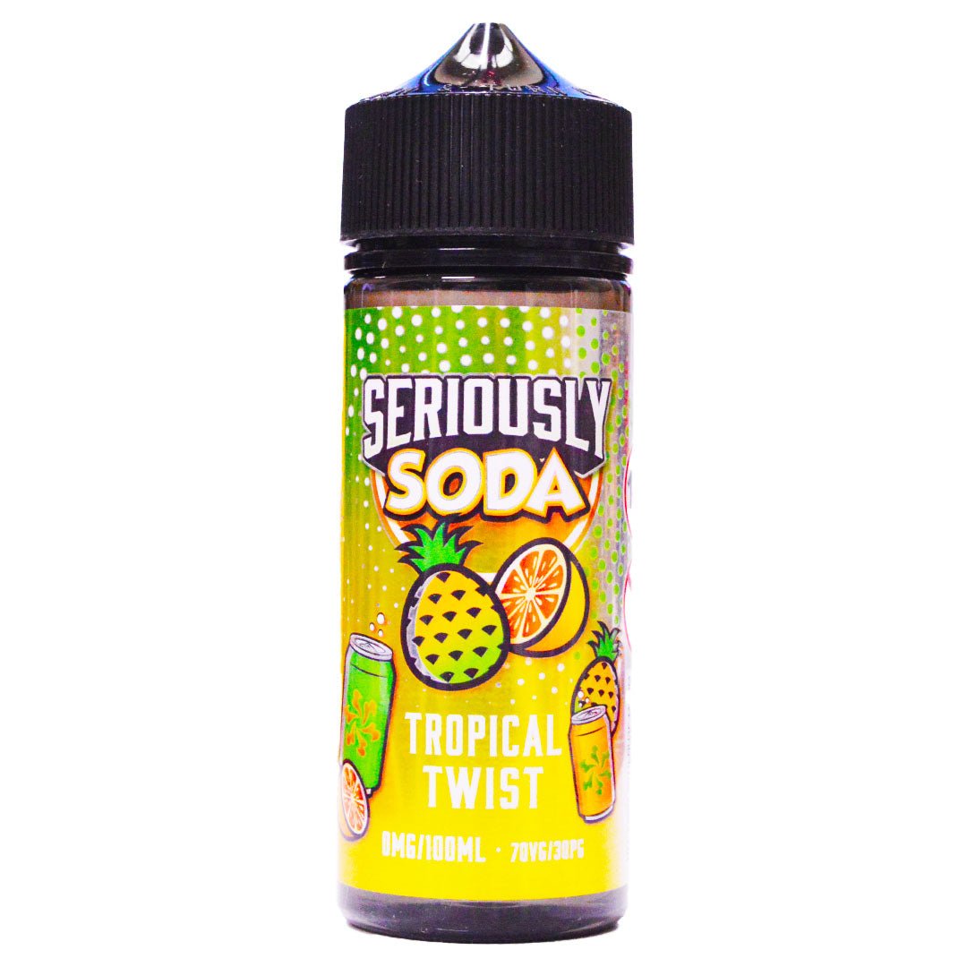 Tropical Twist 100ml Shortfill E-liquid By Seriously Soda - Prime Vapes UK