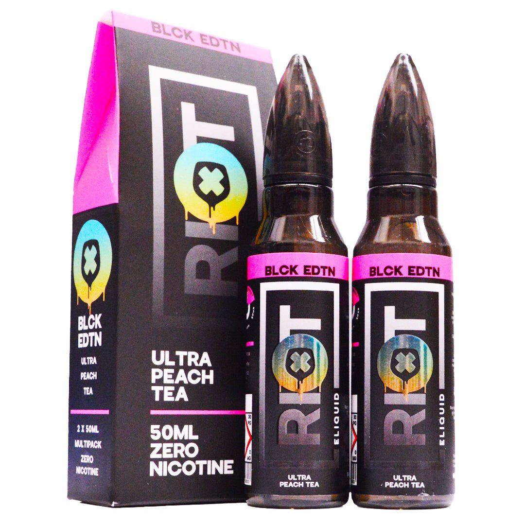 Ultra Peach Tea 100ml Shortfill E-liquid By Riot Squad - Prime Vapes UK