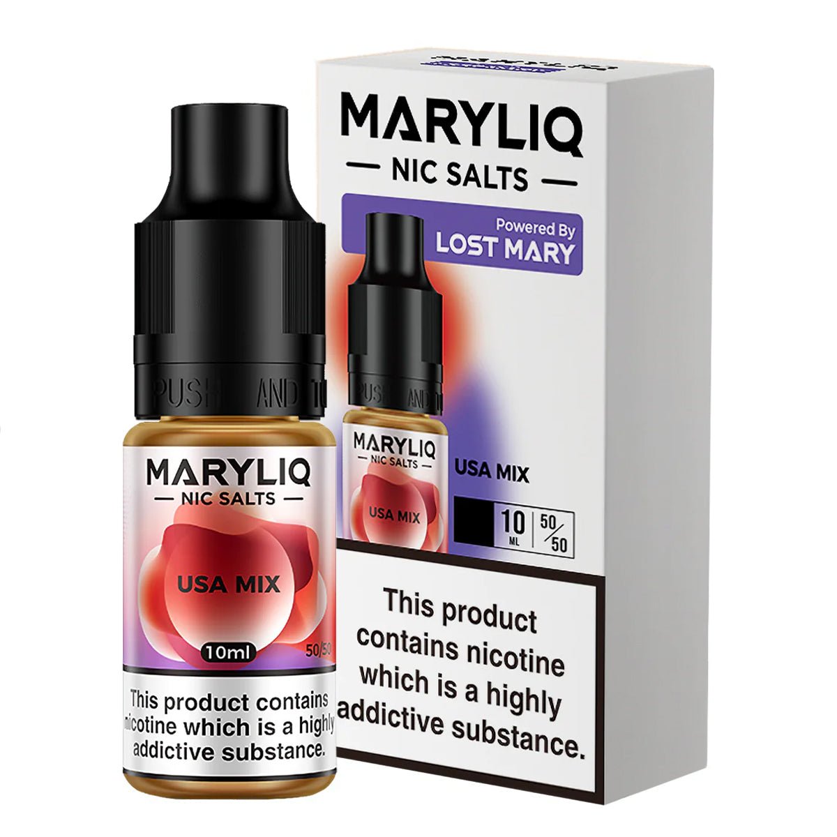 USA Mix 10ml Nic Salt E-liquid By MaryLiq - Prime Vapes UK