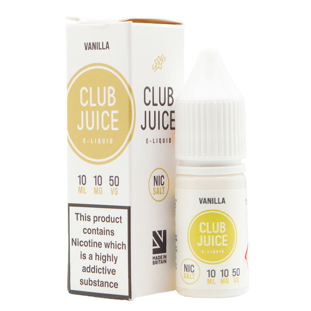 Vanilla 10ml Nic Salt By Club Juice - Prime Vapes UK