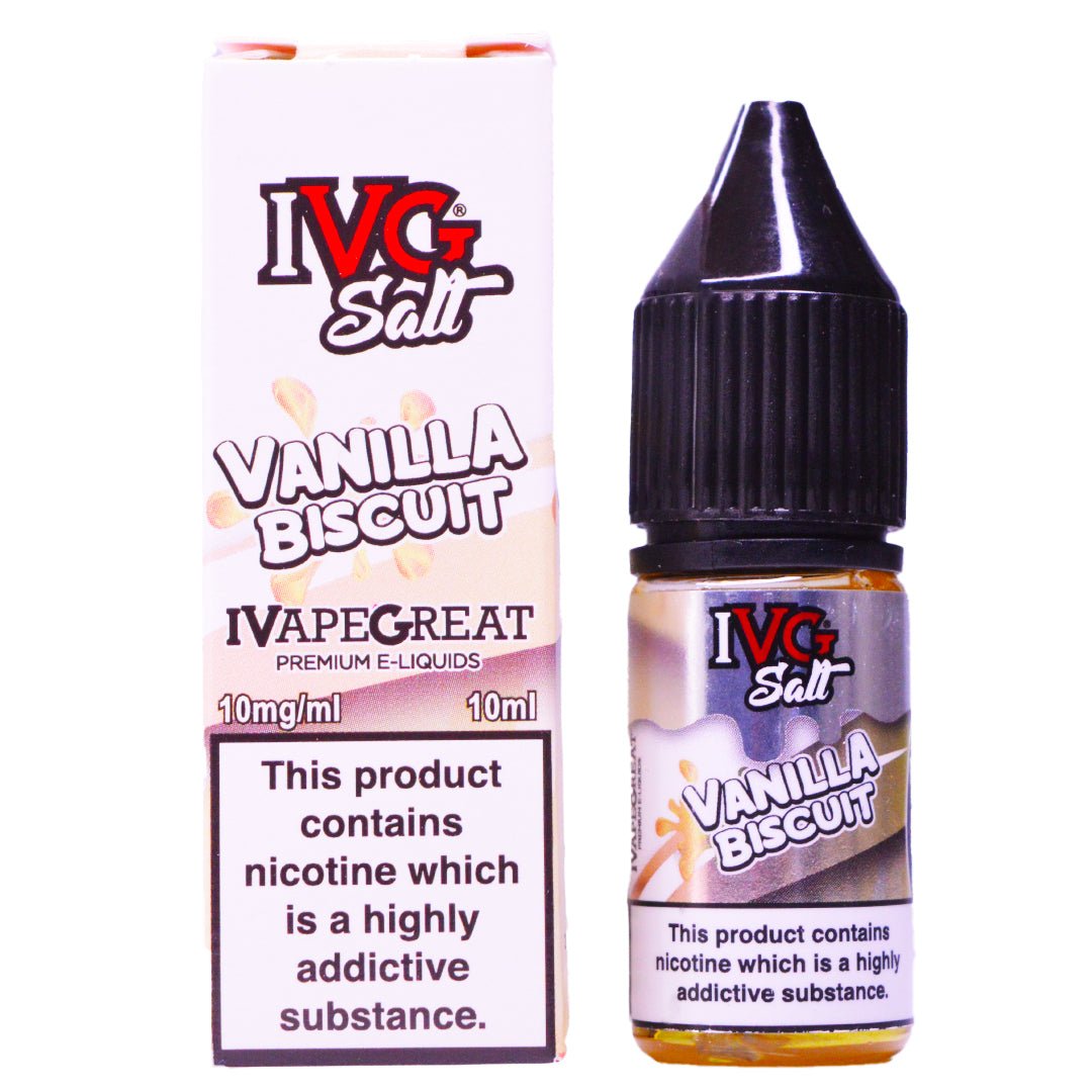 Vanilla Biscuit 10ml Nic Salt By IVG - Prime Vapes UK