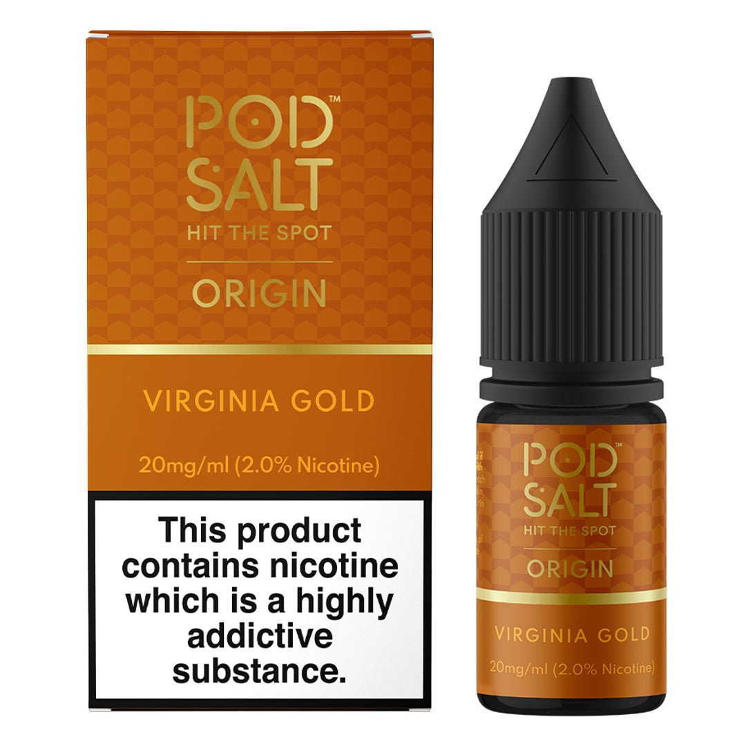 Virginia Gold 10ml Nic Salt By Pod Salt Prime Vapes UK Virginia Gold 10ml Nic Salt By Pod Salt Prime Vapes UK