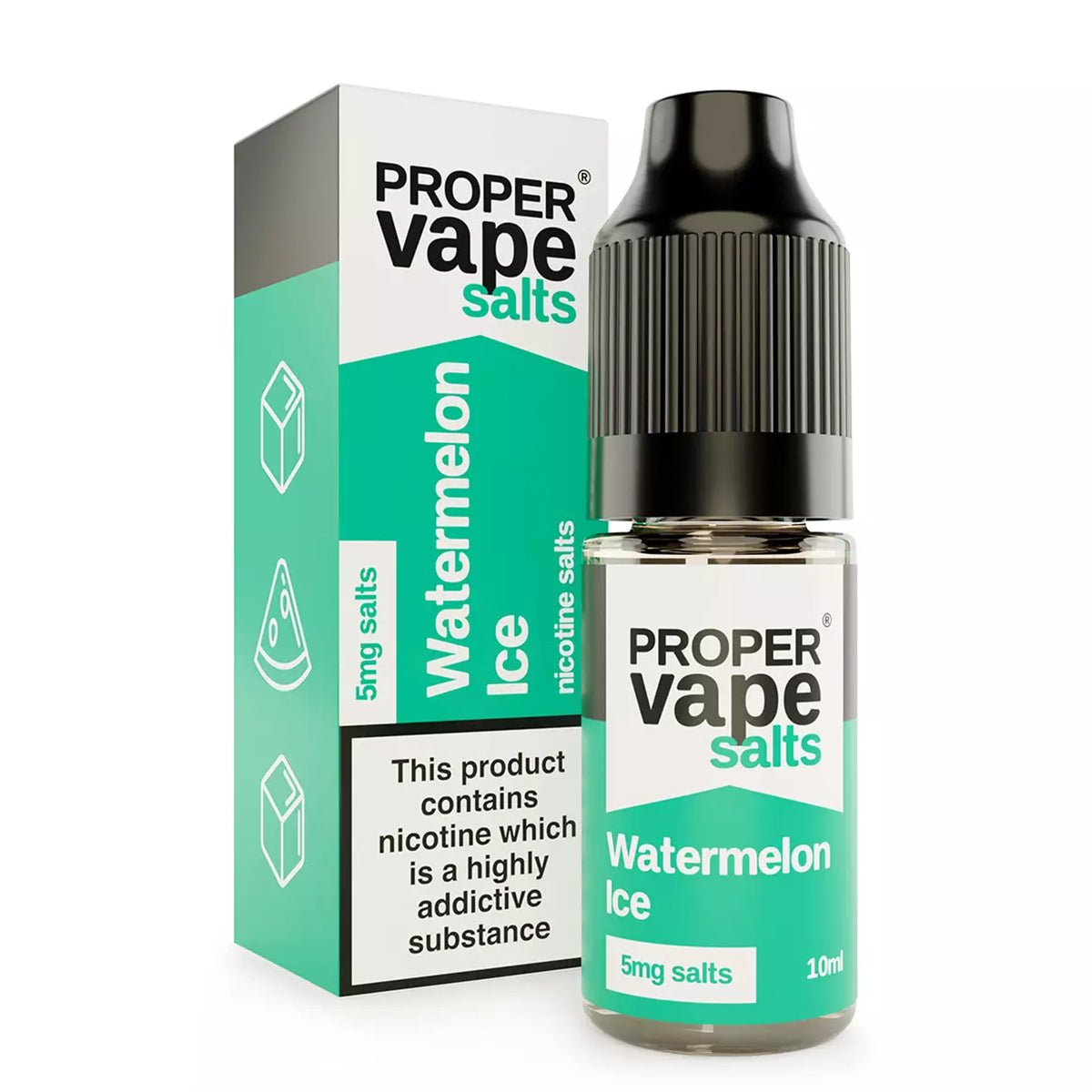 Watermelon Ice 10ml Nic Salt E-liquid By Proper Vape - Prime Vapes UK