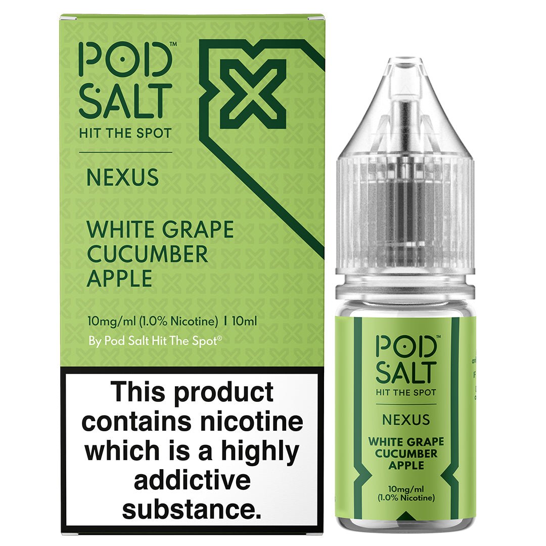 White Grape Cucumber Apple 10ml Nic Salt By Pod Salt Nexus - Prime Vapes UK