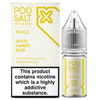 White Gummy Bear 10ml Nic Salt By Pod Salt Nexus - Prime Vapes UK
