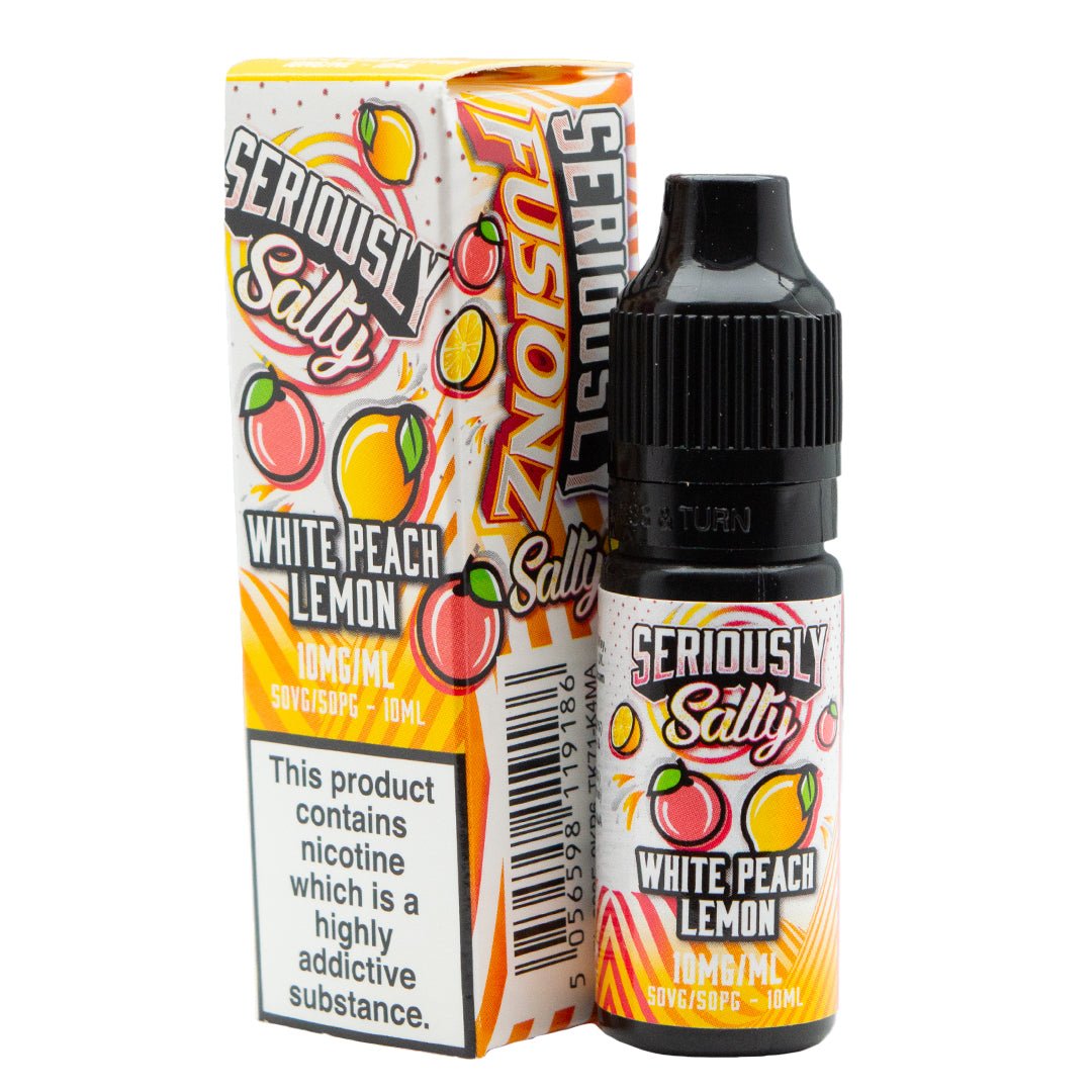 White Peach Lemon 10ml Nic Salt By Seriously Fusionz - Prime Vapes UK